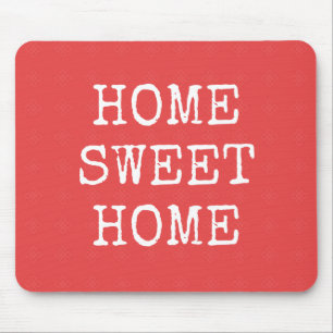 Home sweet home minimal design mouse mat