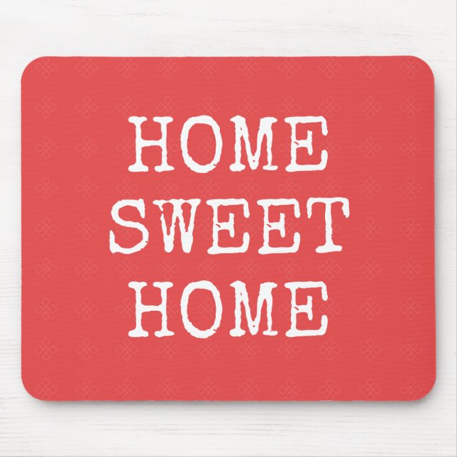 Home sweet home minimal design mouse mat (Front)