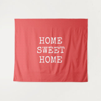 Home sweet home minimal design tapestry
