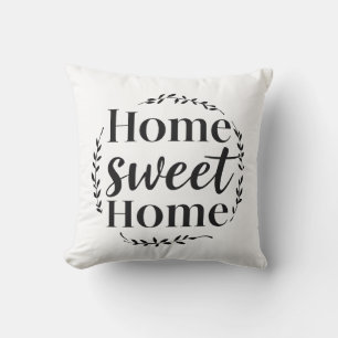 Home Sweet Home Minimalist Typography Cushion
