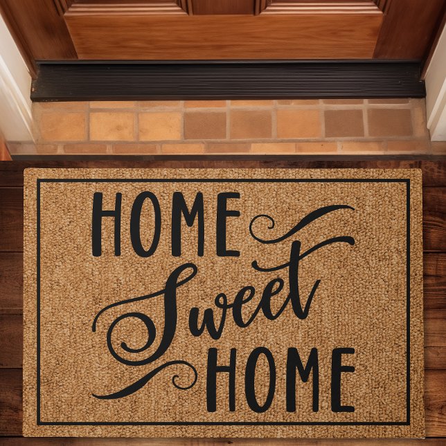 Home Sweet Home Modern Custom Family Doormat (Creator Uploaded)