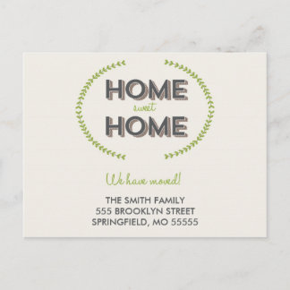 HOME SWEET HOME | MOVING ANNOUNCEMENT POSTCARD