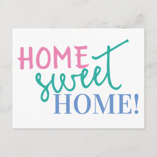 Home Sweet Home Moving Announcement Postcard