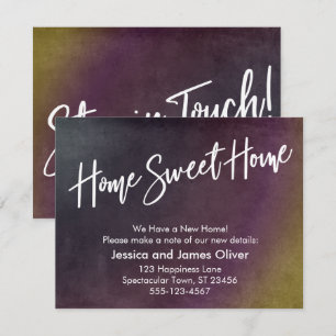 Home Sweet Home Multicolored Grunge Announcement