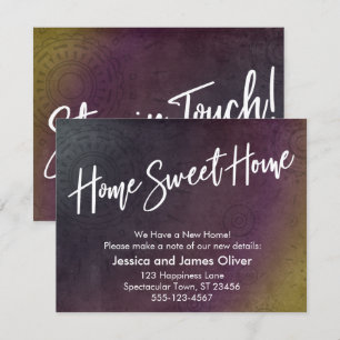 Home Sweet Home Multicolored Grunge Burst Card
