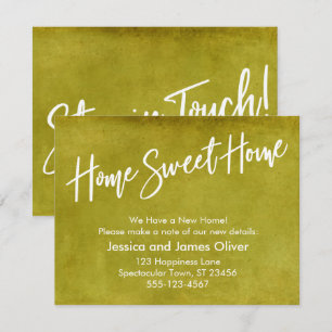 Home Sweet Home Mustard Yellow Announcement