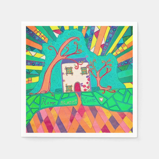 Home sweet home napkin (Front)