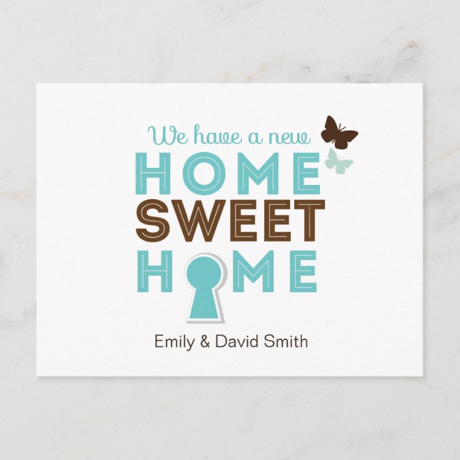 Home Sweet Home {new home} Postcard (Front)