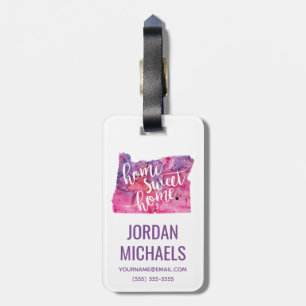 Home Sweet Home Oregon Luggage Tag