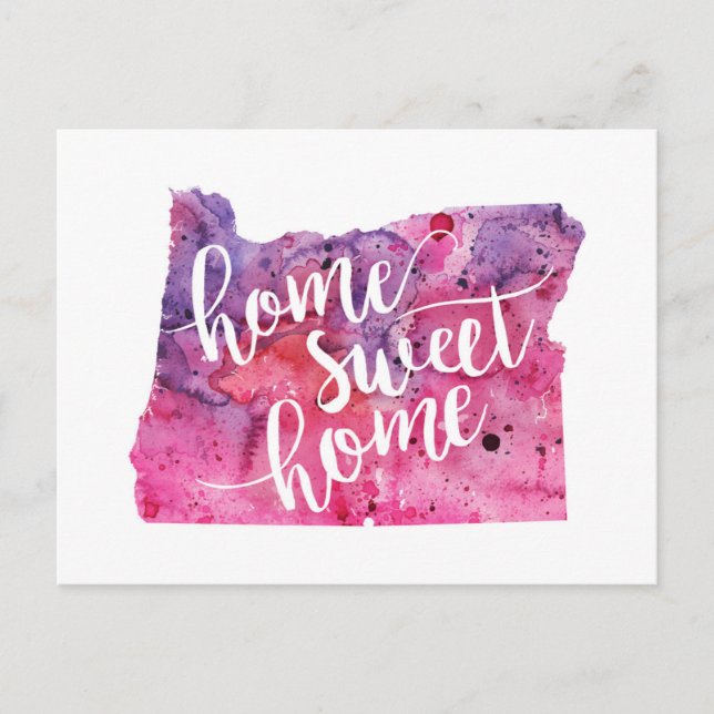 Home Sweet Home Oregon Postcard (Front)