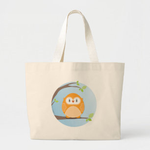 HOME SWEET HOME :: Owl in a tree 4 Large Tote Bag