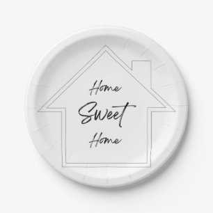 Home Sweet Home Paper Plate