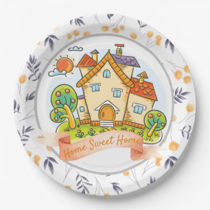 Home Sweet Home Paper Plate