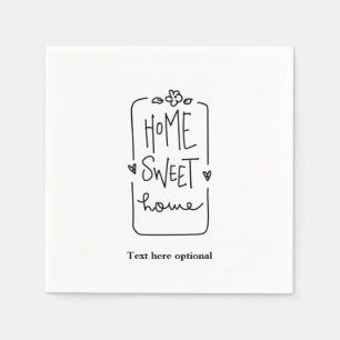 home sweet home, Paper Plate Napkins