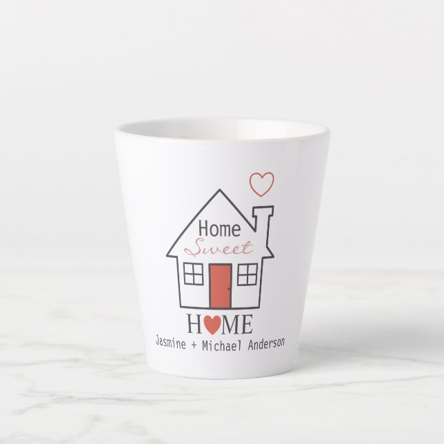 Home Sweet Home Personalised  Latte Mug (Front)
