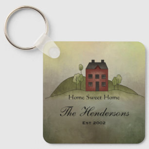 Home Sweet Home Personalised Name key Chain
