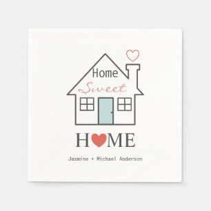 Home Sweet Home personalised Napkin