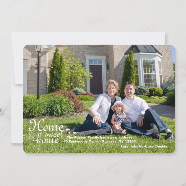 Home Sweet Home Photo Moving Announcement (Front)