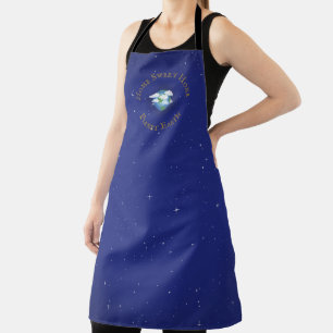 "Home Sweet Home Planet Earth" Large Apron
