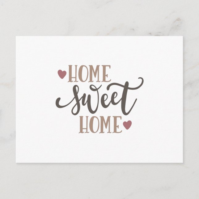 Home sweet home postcard (Front)