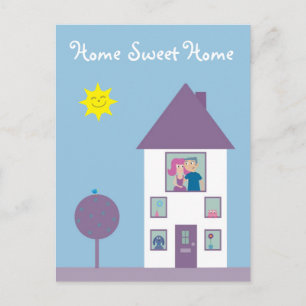 Home Sweet Home Real Estate Agent Or We've Moved Announcement Postcard