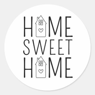 Home Sweet Home Real Estate Classic Round Sticker