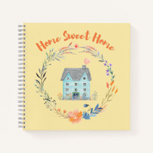 Home Sweet Home Real Estate Housewarming Custom   Notebook
