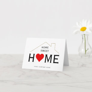 Home Sweet Home Real Estate New Homeowner Card