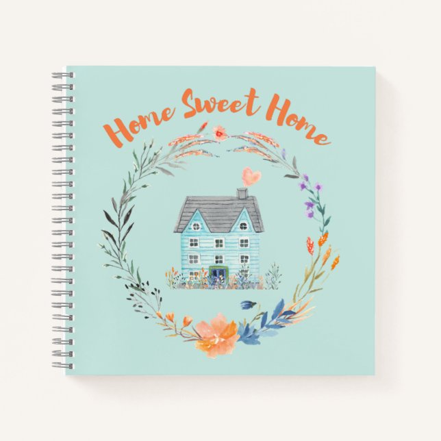 Home Sweet Home Realtor Personalised Promotional  Notebook (Front)