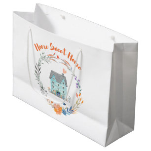 Home Sweet Home Realtor Promotional Budget Custom Large Gift Bag