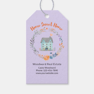 Home Sweet Home Realtor Promotional Budget Stylish Gift Tags