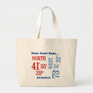 home sweet home Rhinebeck nautical Large Tote Bag