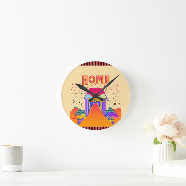 Home Sweet Home     Round Clock (Home)