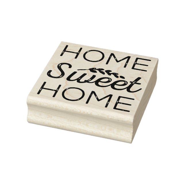 Home Sweet Home Rubber Art Stamp (Stamp)