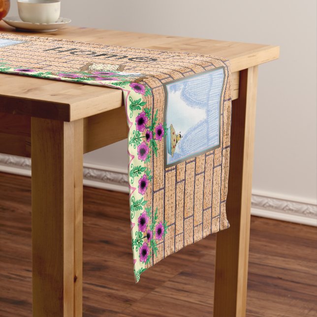 Home Sweet Home Short Table Runner (In Situ)