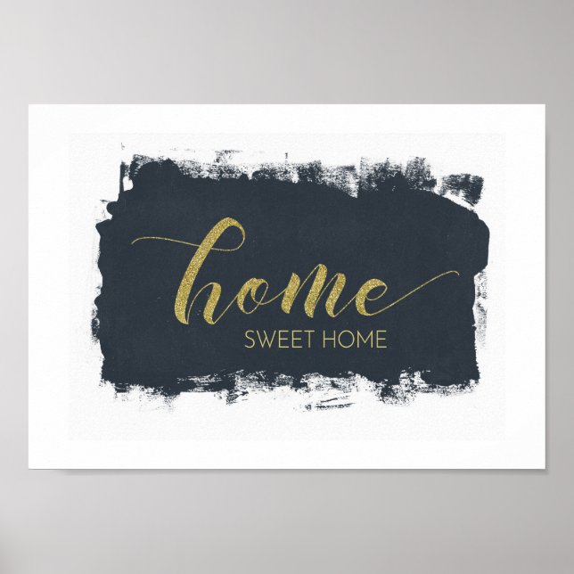 Home sweet home sign poster (Front)