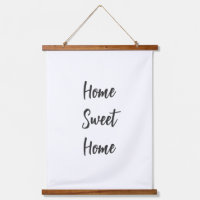 Home sweet home simple white wall minimalist