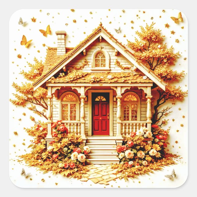 Home Sweet Home Square Sticker (Front)