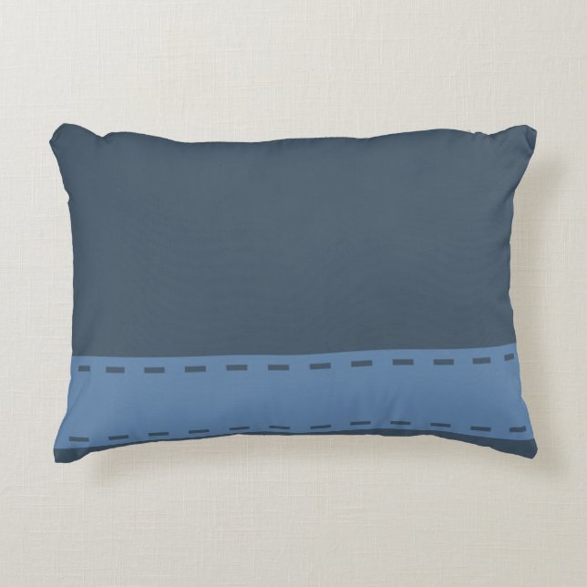 Home Sweet Home Steel Blue Decorative Cushion (Front)