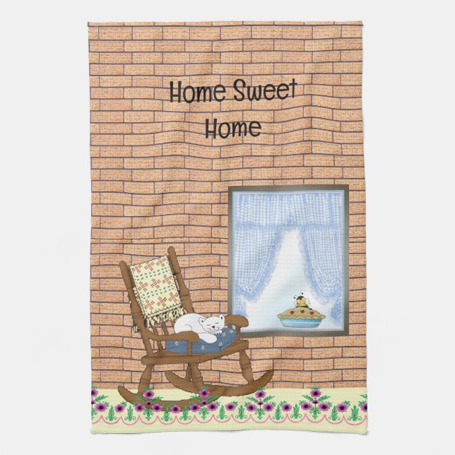 Home Sweet Home Tea Towel (Vertical)