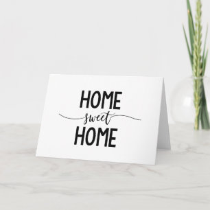 home sweet home thank you card