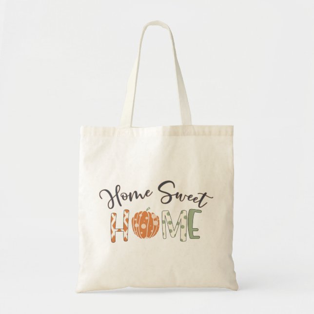 Home Sweet Home Thankful Tote Bag (Front)