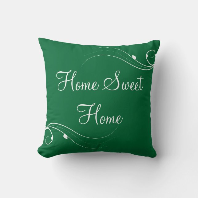 Home Sweet Home Throw Pillow (Front)