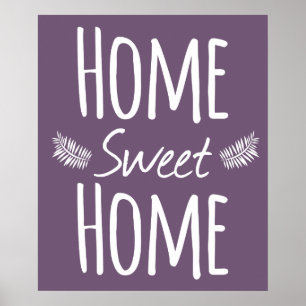 Home Sweet Home Typography Poster