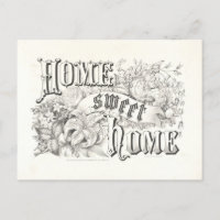 Home Sweet Home Vintage Currier & Ives Lithograph
