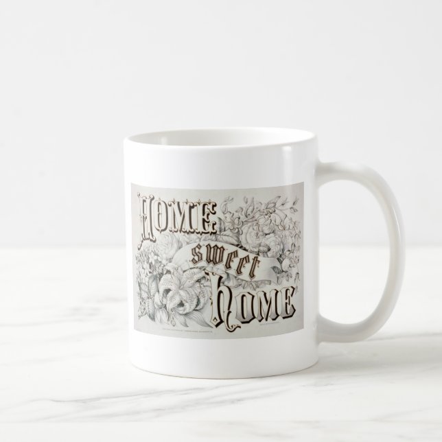 Home Sweet Home Vintage Design Coffee Mug (Right)