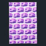 HOME SWEET HOME Vintage Trailer Camper RV Tea Towel<br><div class="desc">Decorate your RV kitchen with this cool towel. Makes a great housewarming,  bon voyage or anniversary gift! 
You can customise it and add text too.
Check my shop for lots more colours and patterns plus matching kitchen stuff!</div>