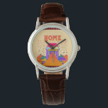 Home Sweet Home     Watch<br><div class="desc">Style: Women's Classic Brown Leather Strap Watch The Women's Classic Leather Watch is the definition of timeless style. Designed with croc-embossed leather straps and a silver alloy case, this watch exudes sophistication. Personalise it with your favourite design or text for a time piece that is as stylish as you are!...</div>