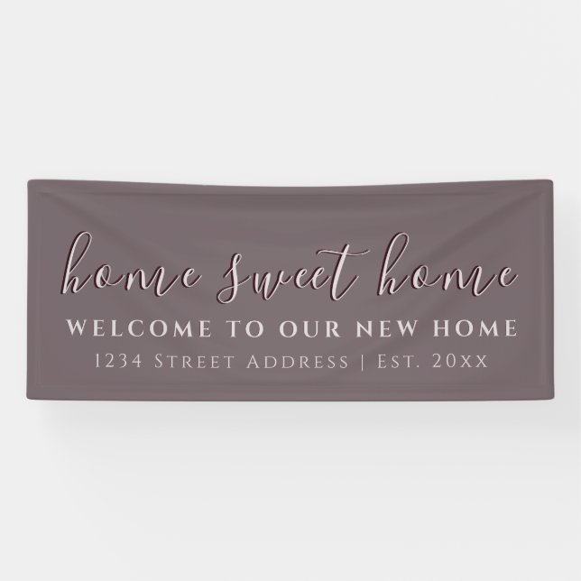 Home Sweet Home | Welcome Housewarming Party Banner (Horizontal)