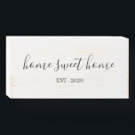 Home Sweet Home Wooden Box Sign<br><div class="desc">More farmhouse decor in the Little Bayleigh store!</div>